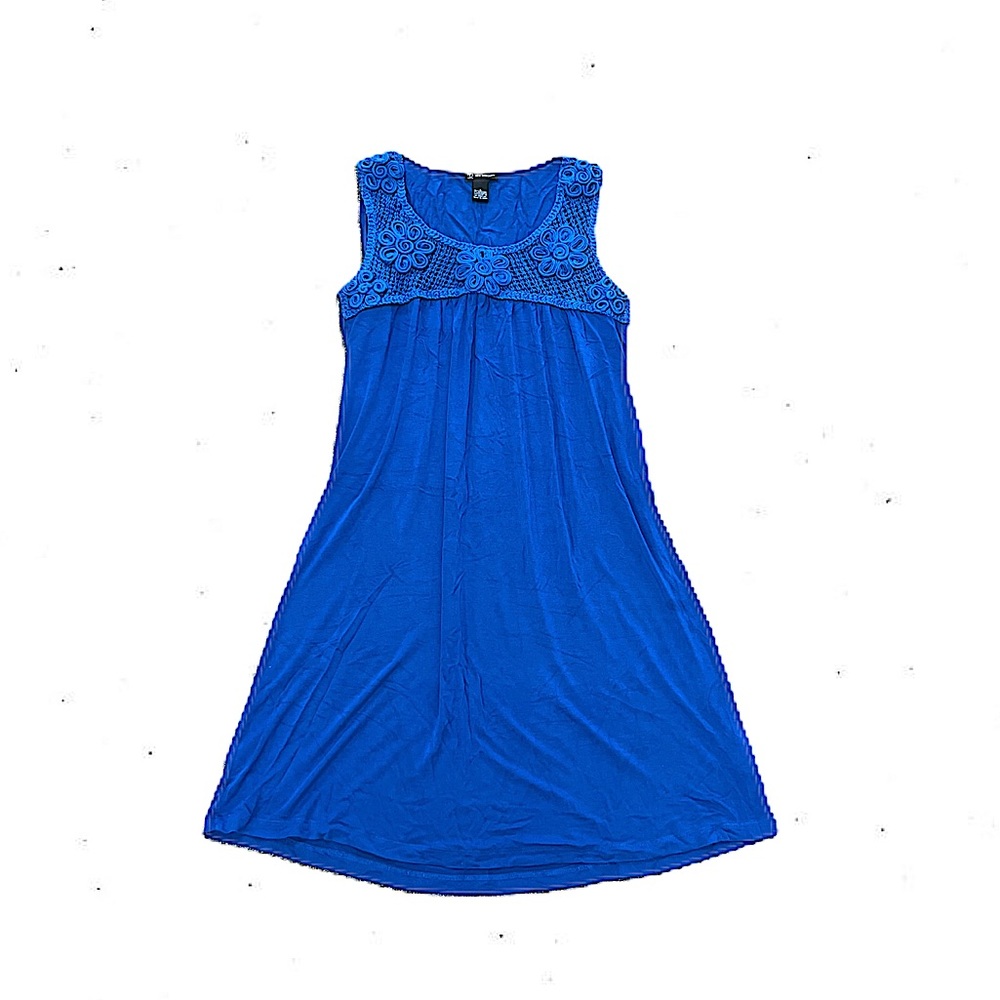 Blue dress w/ floral design